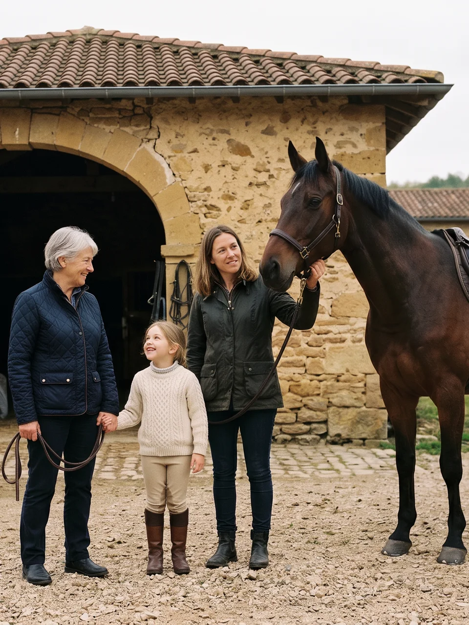 L'équipe, Les Écuries de Rossinante, centre équestre à Chalain-le-Comtal